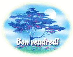 Gif animé Bon vendredi arbre